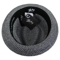 Bailey Billy Toyo Straw Braid Fedora Hat - Black Heather 7 Bailey Billy Toyo Straw Braid Fedora Hat - Black Heather -Brixton Hats shop 471840