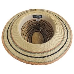 San Diego Hat Company Paradise Striped Toyo Straw Fedora Hat 7 San Diego Hat Company Paradise Striped Toyo Straw Fedora Hat -Brixton Hats shop 472272