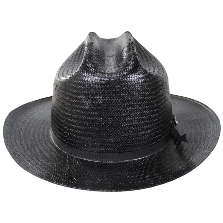 Stetson Open Road Shantung Straw Western Hat - Black 3 Stetson Open Road Shantung Straw Western Hat - Black