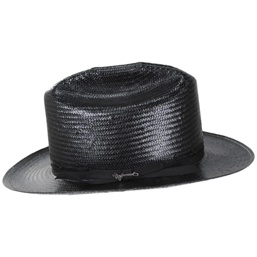 Stetson Open Road Shantung Straw Western Hat - Black 4 Stetson Open Road Shantung Straw Western Hat - Black - Image 2