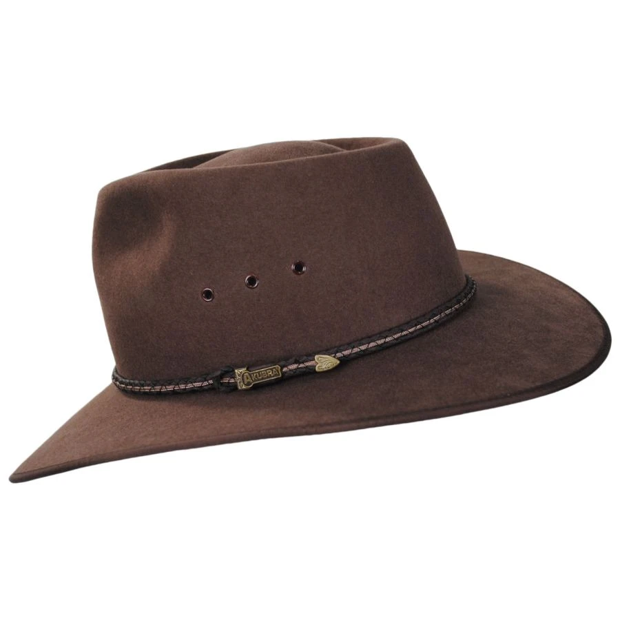 Akubra Cattleman Fur Felt Australian Western Hat 4 Akubra Cattleman Fur Felt Australian Western Hat - Image 2