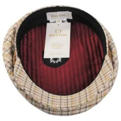 Brixton Hats Cotton Seersucker Plaid Fiddler's Cap -Brixton Hats shop 473343