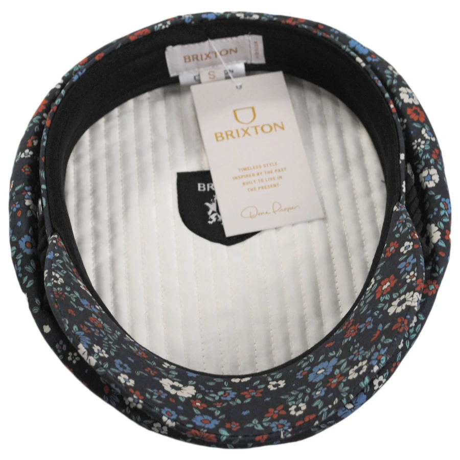 Brixton Hats Floral Cotton Fiddler's Cap 5 Brixton Hats Floral Cotton Fiddler's Cap - Image 3