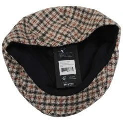 Brixton Hats Hooligan Plaid Ivy Cap - Sand -Brixton Hats shop 475238