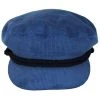 Brixton Hats Cotton Corduroy Fiddler Cap - Ocean Blue -Brixton Hats shop 475340