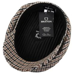 Brixton Hats Wool Blend Houndstooth Fiddler Cap - Sand 7 Brixton Hats Wool Blend Houndstooth Fiddler Cap - Sand -Brixton Hats shop 475382