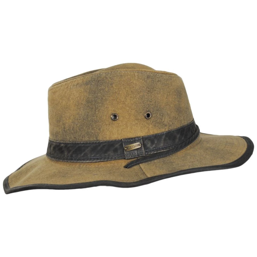 Stetson Buckthorn Weathered Canvas Outback Hat 4 Stetson Buckthorn Weathered Canvas Outback Hat - Image 2