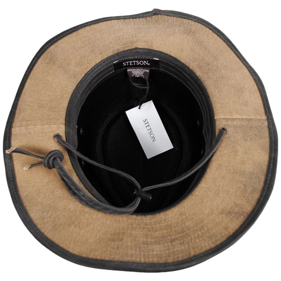 Stetson Buckthorn Weathered Canvas Outback Hat 5 Stetson Buckthorn Weathered Canvas Outback Hat - Image 3