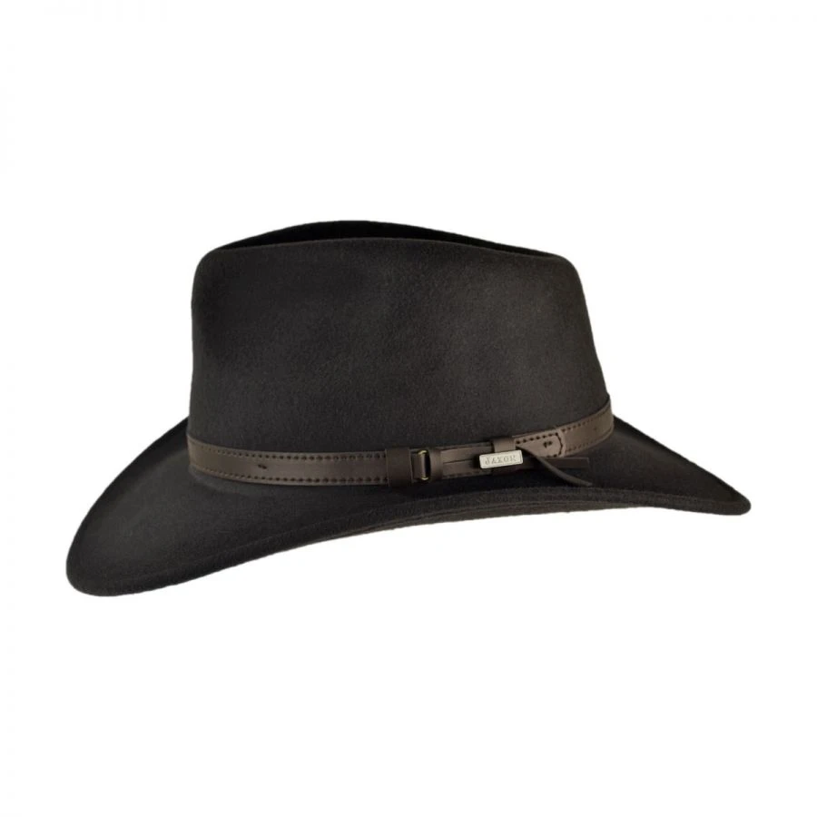 Jaxon Hats Crushable Wool Felt Outback Hat 4 Jaxon Hats Crushable Wool Felt Outback Hat - Image 2