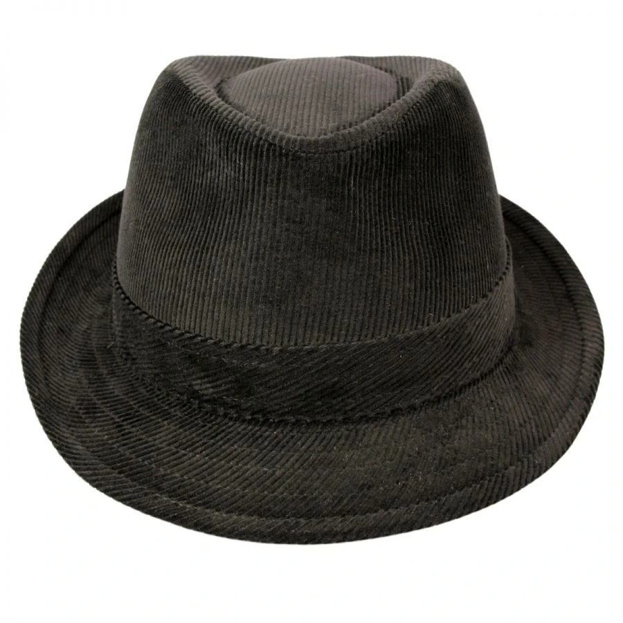 Jaxon Hats Corduroy C-Crown Trilby Fedora Hat 3 Jaxon Hats Corduroy C-Crown Trilby Fedora Hat