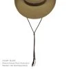 David Morgan Stampede String Chin Strap -Brixton Hats shop 51449