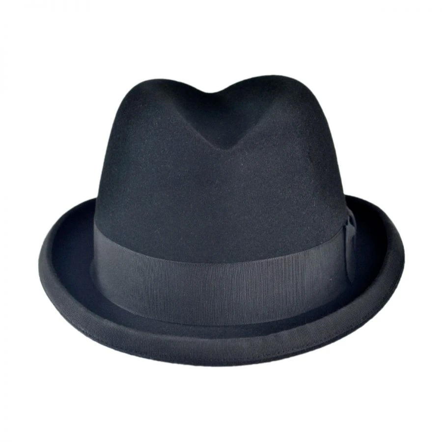 Stetson Fur Felt Homburg Hat 3 Stetson Fur Felt Homburg Hat