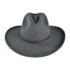Stetson Grey Bull Crushable Wool Felt Aussie Hat -Brixton Hats shop 55982