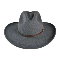 Stetson Grey Bull Crushable Wool Felt Aussie Hat