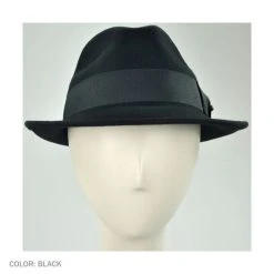 Jaxon Hats Blues Crushable Wool Felt Trilby Fedora Hat
