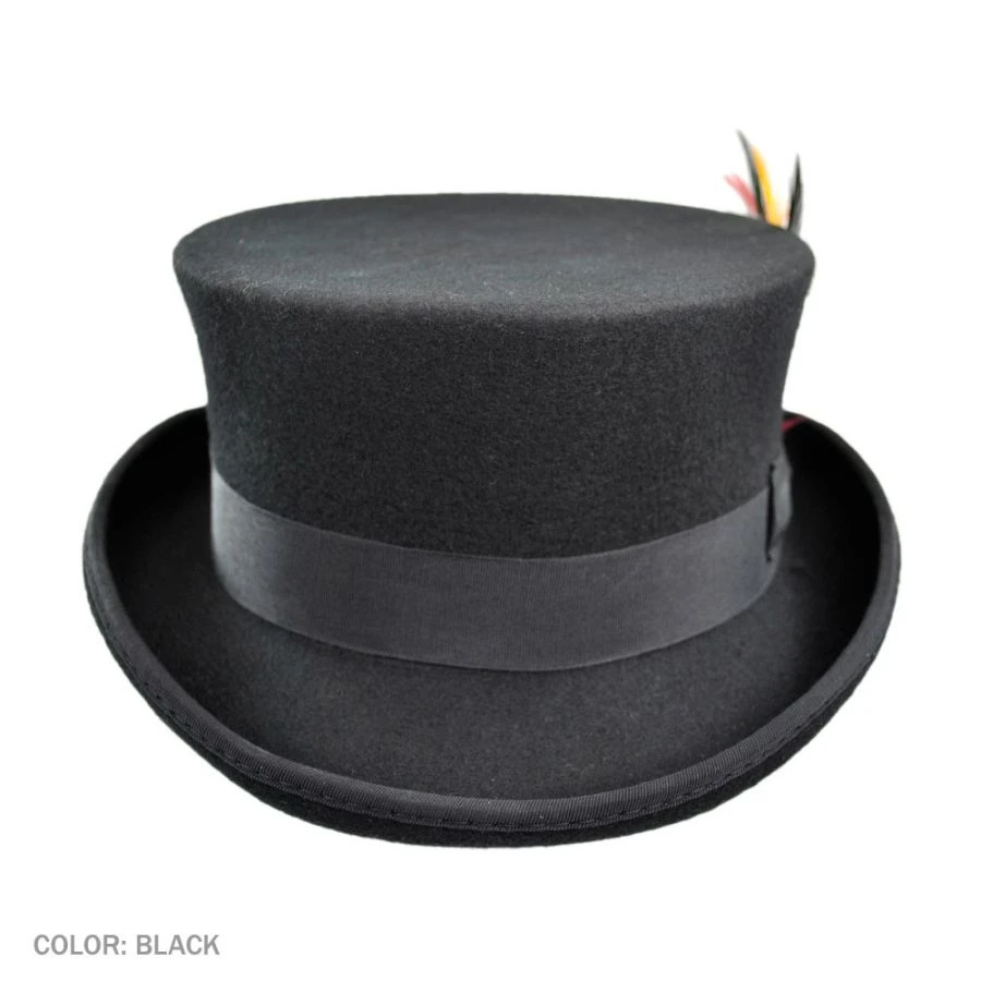 Jaxon Hats Deadman Wool Felt Top Hat 3 Jaxon Hats Deadman Wool Felt Top Hat