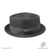 Jaxon Hats Wool Felt Diamond Crown Fedora Hat - Black 2 Jaxon Hats Wool Felt Diamond Crown Fedora Hat - Black -Brixton Hats shop 6449