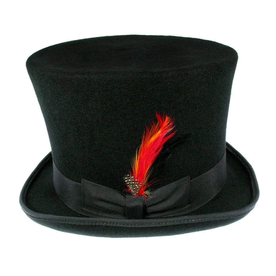 Jaxon Hats Victorian Wool Felt Top Hat 3 Jaxon Hats Victorian Wool Felt Top Hat