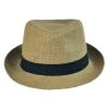 Jaxon Hats Jute Fabric C-Crown Trilby Fedora Hat