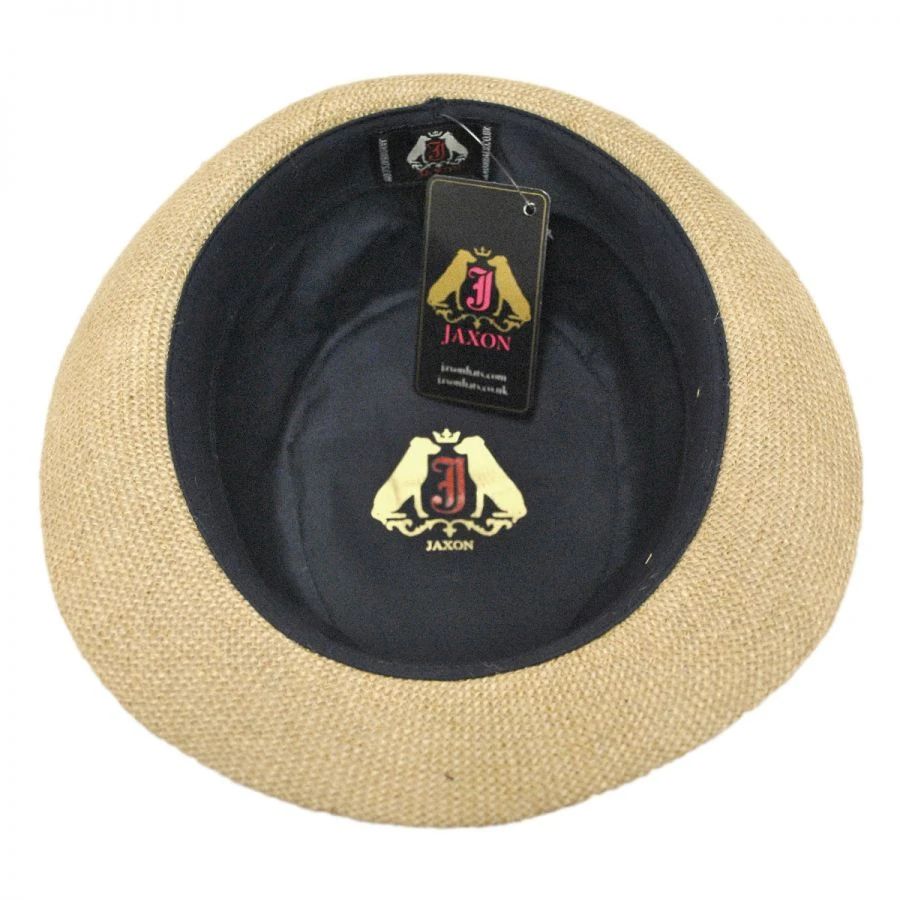 Jaxon Hats Jute Fabric C-Crown Trilby Fedora Hat 5 Jaxon Hats Jute Fabric C-Crown Trilby Fedora Hat - Image 3