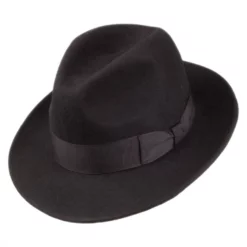 Jaxon Hats Pinch Crown Crushable Wool Felt Fedora Hat