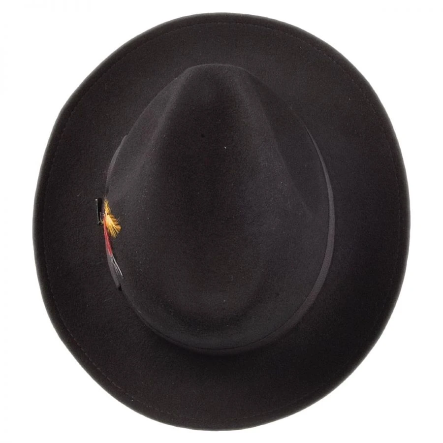 Jaxon Hats Pinch Crown Crushable Wool Felt Fedora Hat 5 Jaxon Hats Pinch Crown Crushable Wool Felt Fedora Hat - Image 3