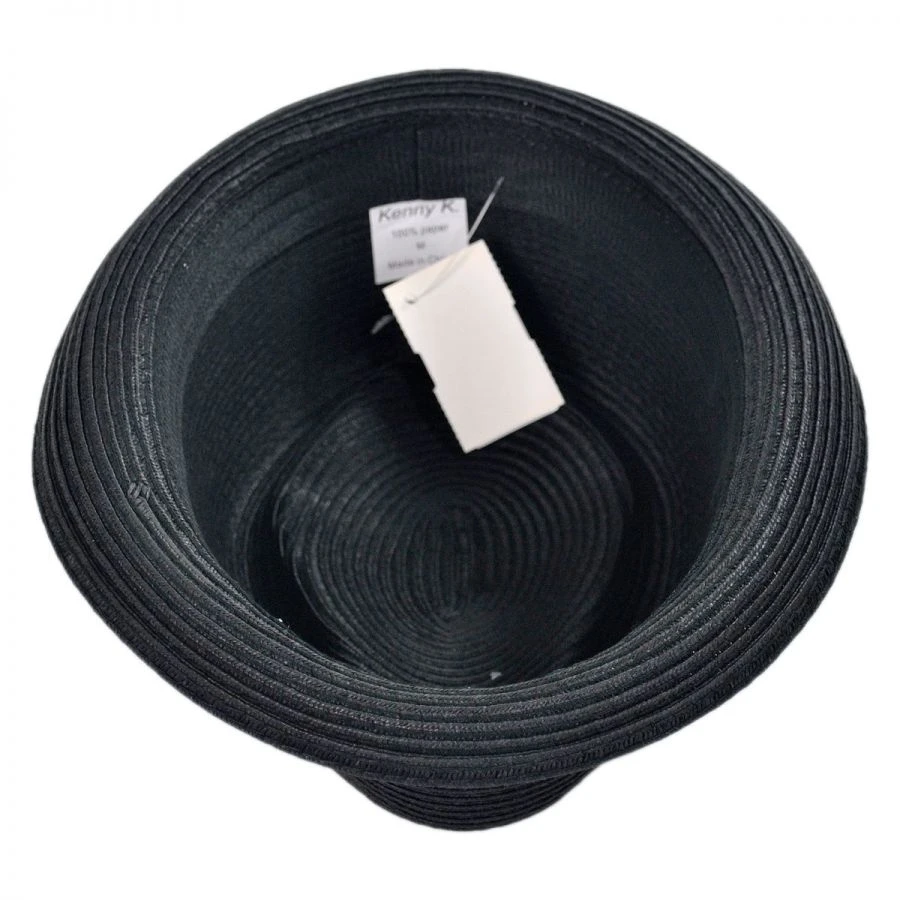 Kenny K Rasta Toyo Straw Diamond Crown Fedora Hat 5 Kenny K Rasta Toyo Straw Diamond Crown Fedora Hat - Image 3