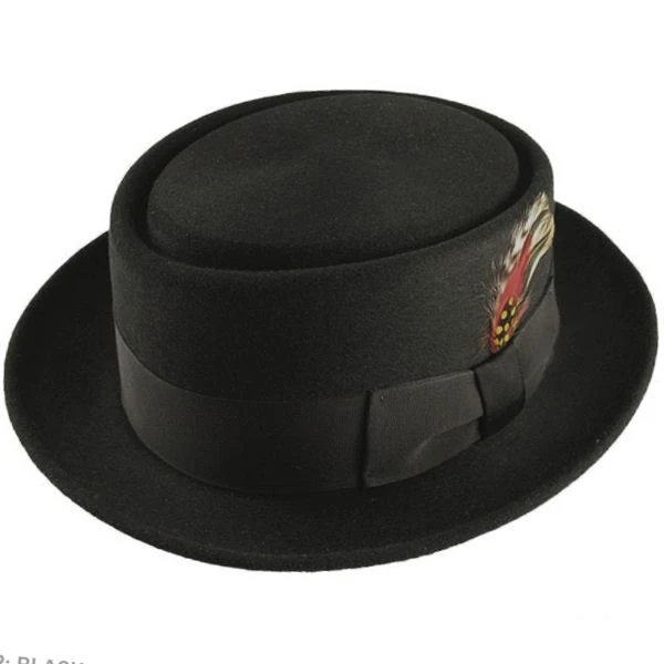 Bailey Jett Wool Felt Pork Pie Hat 3 Bailey Jett Wool Felt Pork Pie Hat