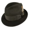 Dobbs Jet Fur Felt Fedora Hat 1 Dobbs Jet Fur Felt Fedora Hat -Brixton Hats shop size 7 1