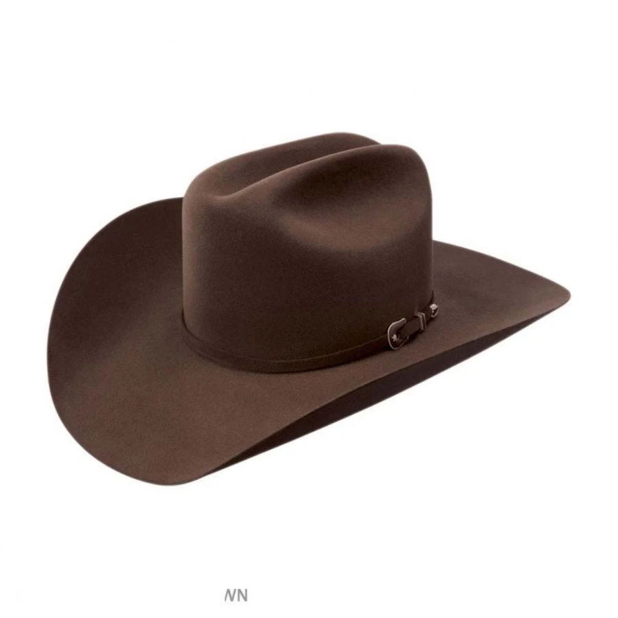 RESISTOL George Strait Collection City Limits 6X Fur Felt Western Hat - Chocolate Brown 5 RESISTOL George Strait Collection City Limits 6X Fur Felt Western Hat - Chocolate Brown - Image 3