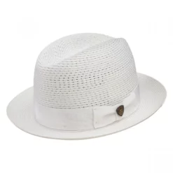 Dobbs Madison Milan Straw Fedora Hat 6 Dobbs Madison Milan Straw Fedora Hat -Brixton Hats shop size 7 2