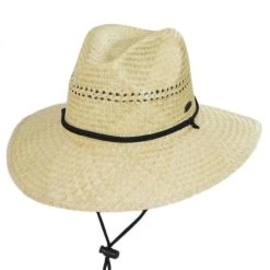 Panama Jack Aussie Palm Straw Lifeguard Hat