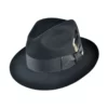 Bailey Gangster Wool Felt Fedora Hat 2 Bailey Gangster Wool Felt Fedora Hat -Brixton Hats shop size s
