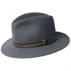Bailey Brandt Lanolux Wool Felt Fedora Hat -Brixton Hats shop size s 14